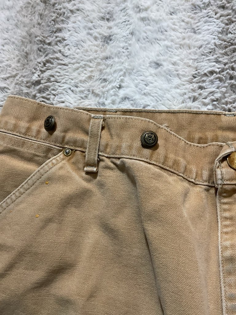 Carhartt Vintage Tan Men’s Double Knees Pants 38 See Measurements — image 4 of 8
